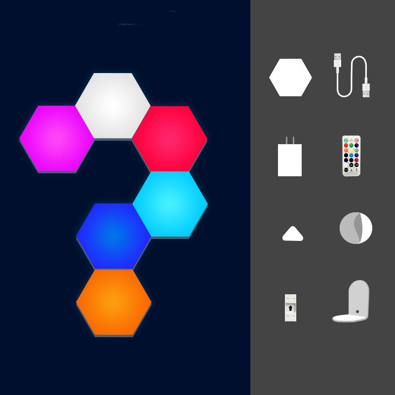 Hexagon Color-Changing Wall Light