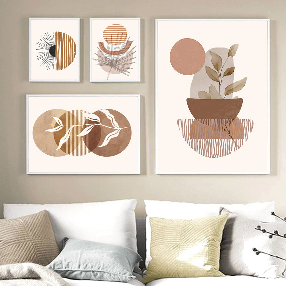 Abstract Geometric Boho Painting