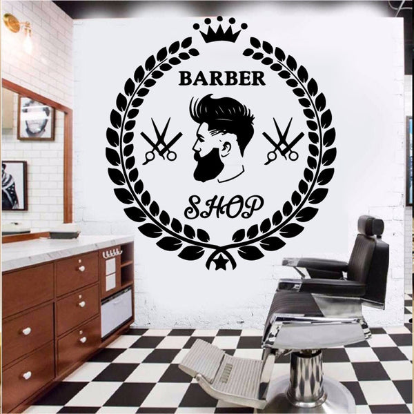 Barber-Shop Wall Decal