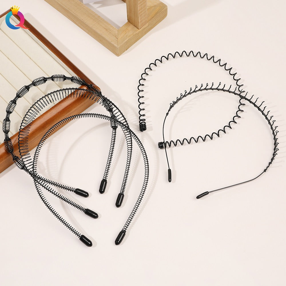 Minimal metal base facial wash hair band, no marks on the back of the head, pressed hair clip, high-end feel headband hair accessories