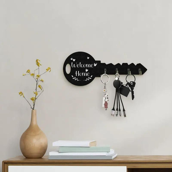 Retro Wooden Key Hook Wall Decoration