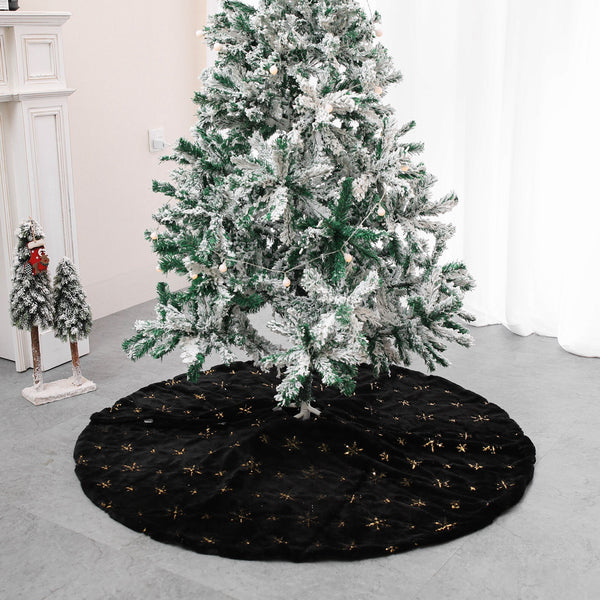 Christmas Sequin Embroidered Tree Skirt