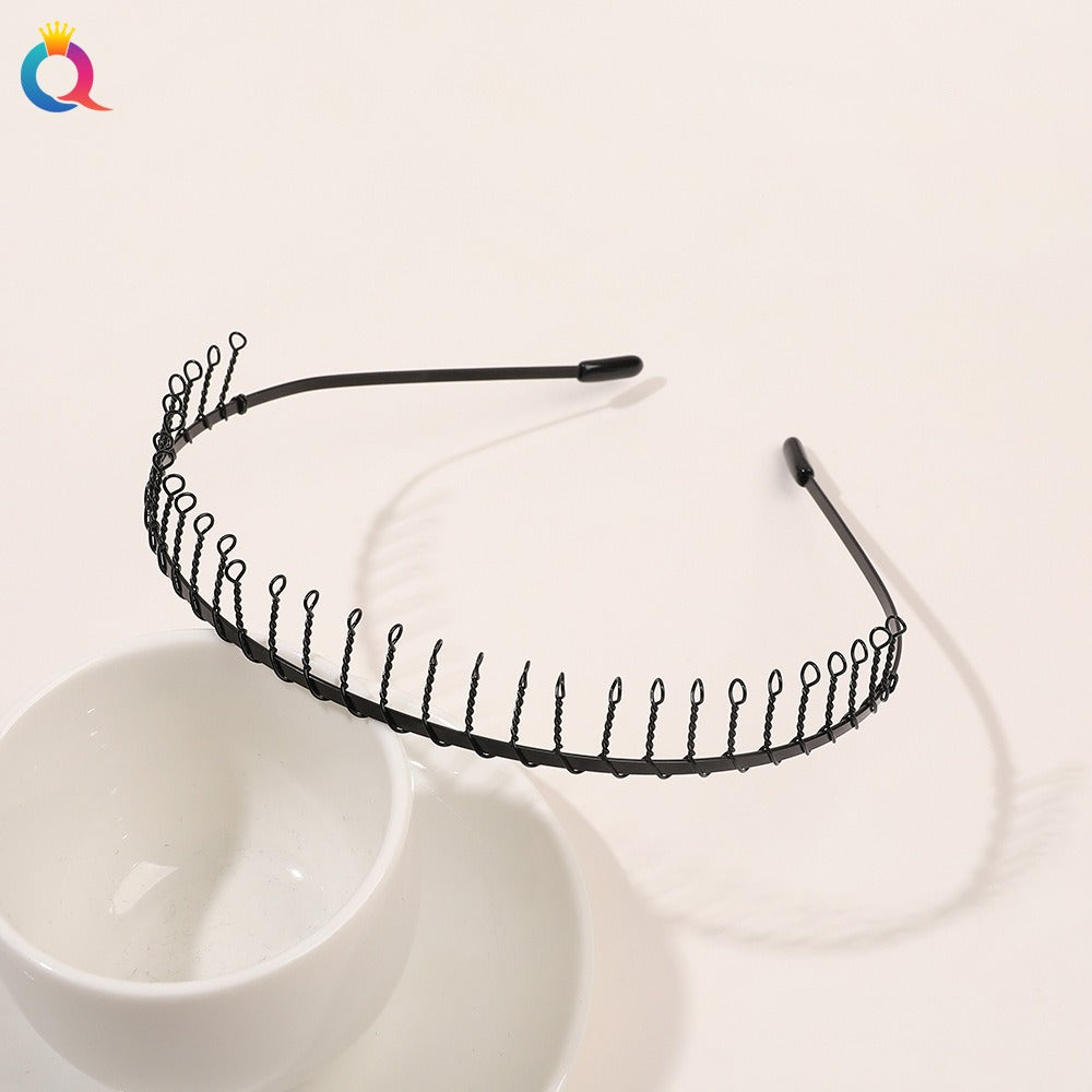 Minimal metal base facial wash hair band, no marks on the back of the head, pressed hair clip, high-end feel headband hair accessories