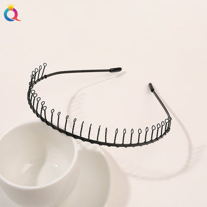 Minimal metal base facial wash hair band, no marks on the back of the head, pressed hair clip, high-end feel headband hair accessories