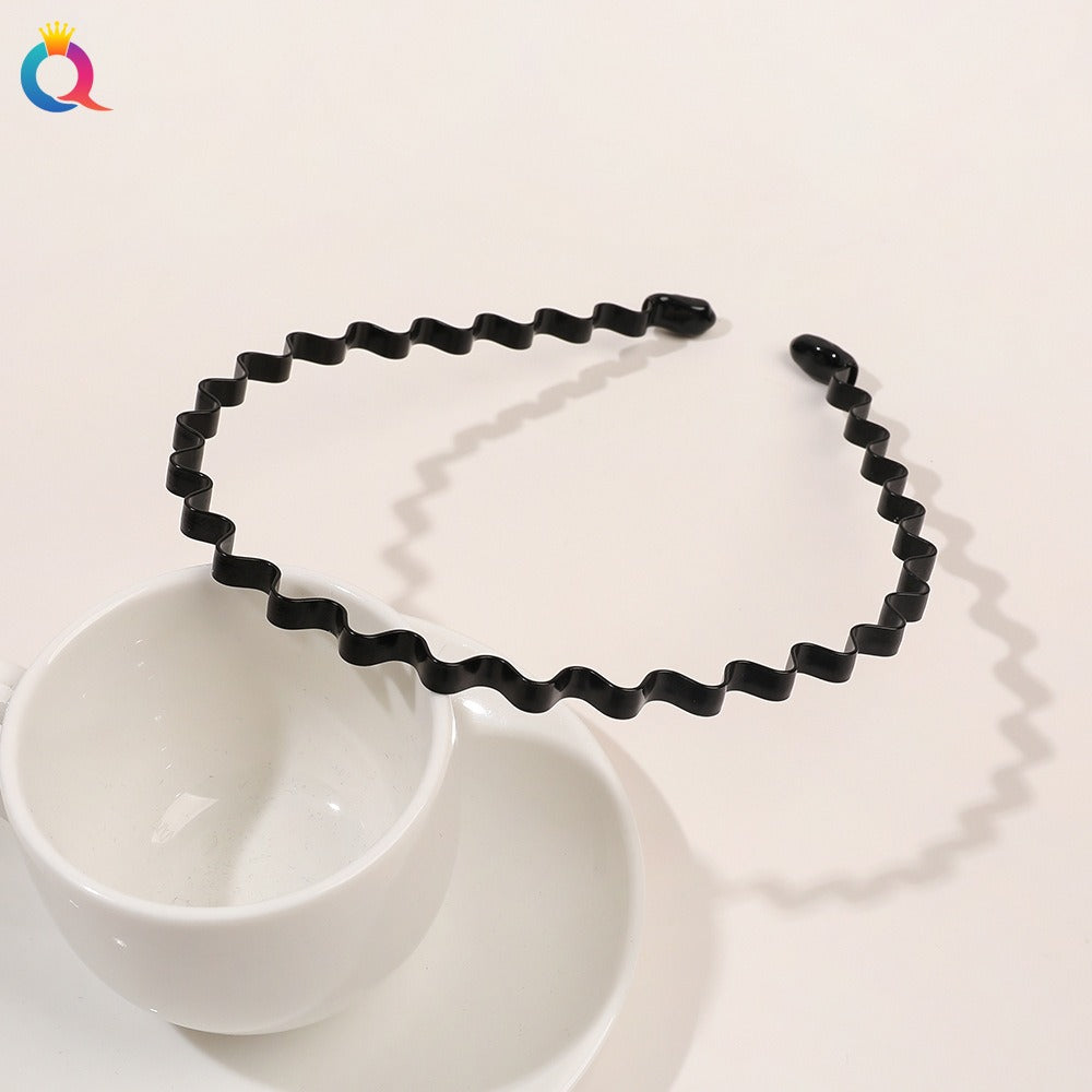 Minimal metal base facial wash hair band, no marks on the back of the head, pressed hair clip, high-end feel headband hair accessories