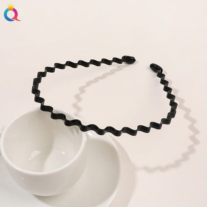 Minimal metal base facial wash hair band, no marks on the back of the head, pressed hair clip, high-end feel headband hair accessories