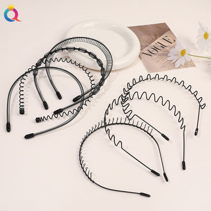Minimal metal base facial wash hair band, no marks on the back of the head, pressed hair clip, high-end feel headband hair accessories