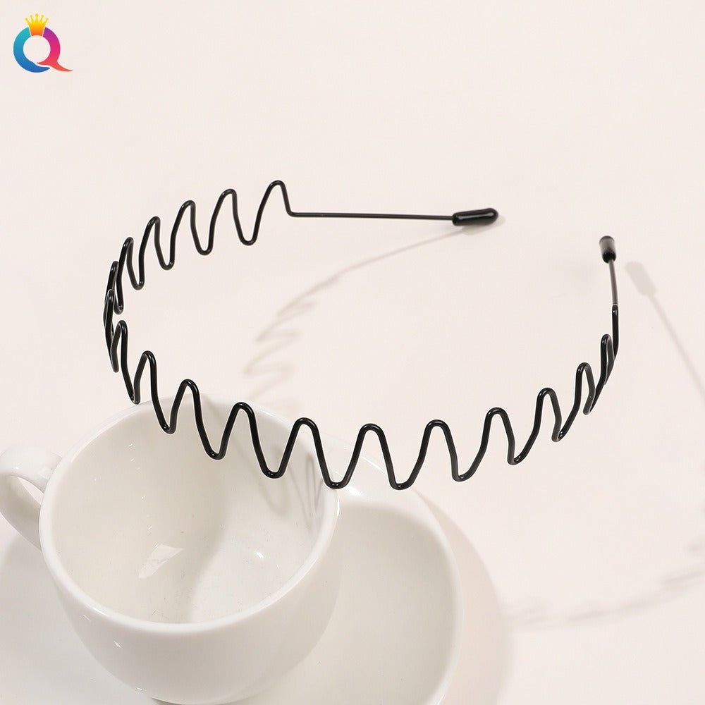 Minimal metal base facial wash hair band, no marks on the back of the head, pressed hair clip, high-end feel headband hair accessories