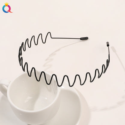 Minimal metal base facial wash hair band, no marks on the back of the head, pressed hair clip, high-end feel headband hair accessories