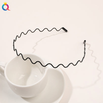 Minimal metal base facial wash hair band, no marks on the back of the head, pressed hair clip, high-end feel headband hair accessories
