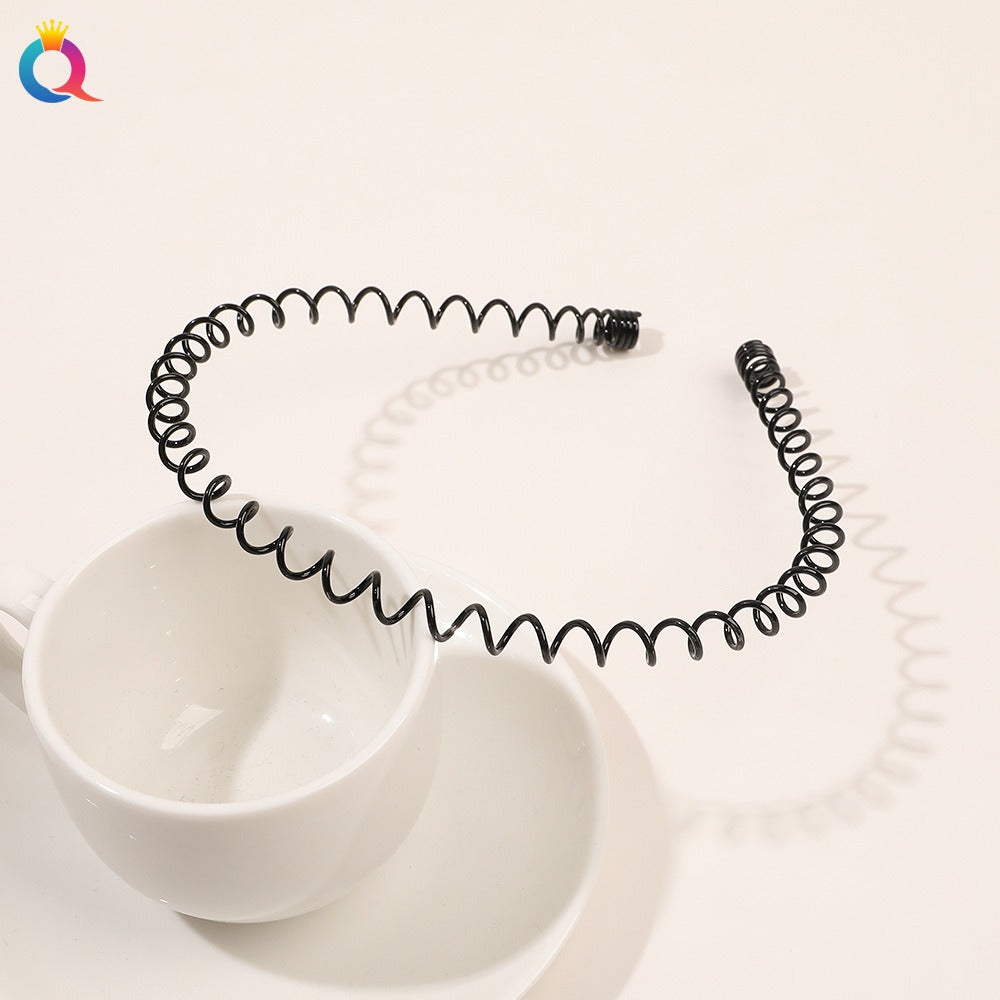 Minimal metal base facial wash hair band, no marks on the back of the head, pressed hair clip, high-end feel headband hair accessories