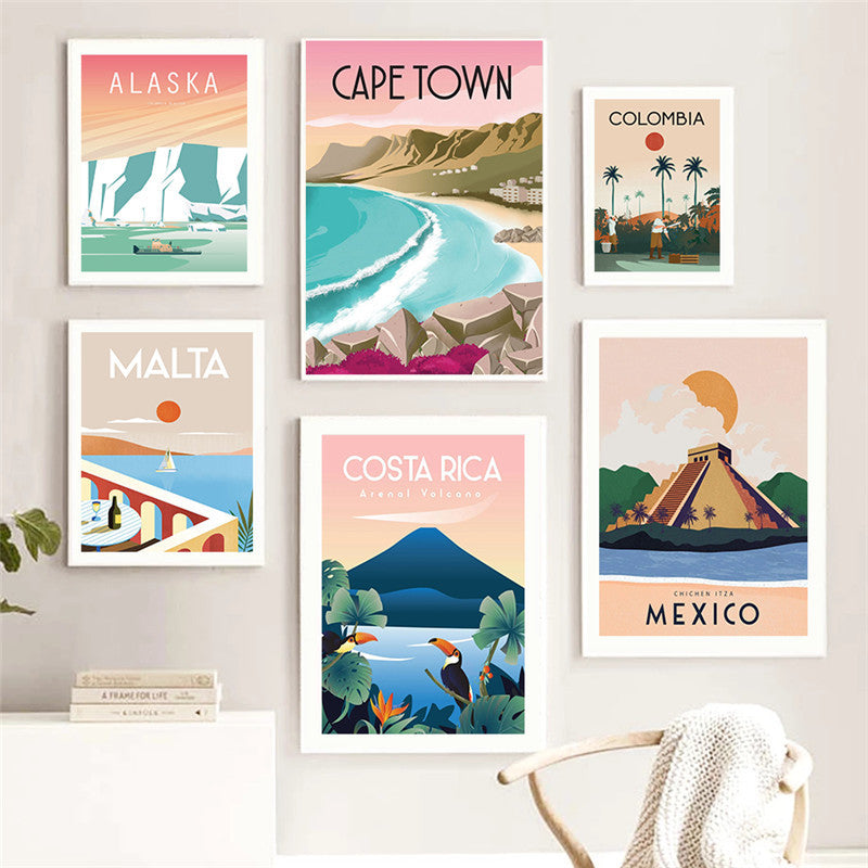 Travel City Canvas Painting