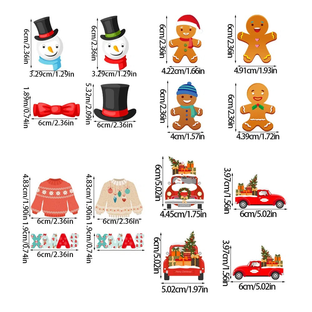 24PCS Christmas Party Decorations