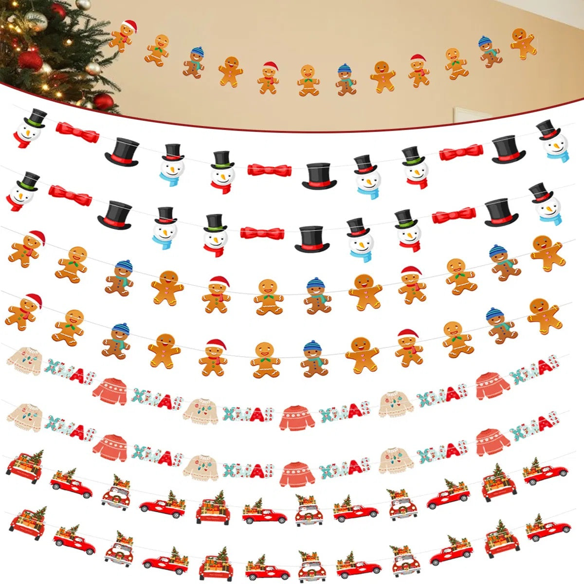 24PCS Christmas Party Decorations