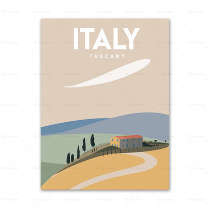 Travel City Canvas Painting